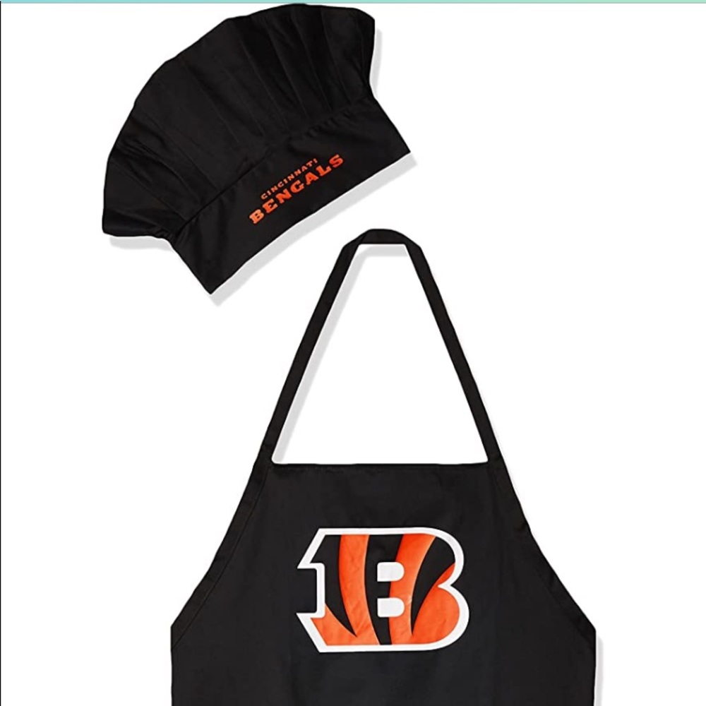 Cincinnati Bengals Chef Hat & Apron NEW